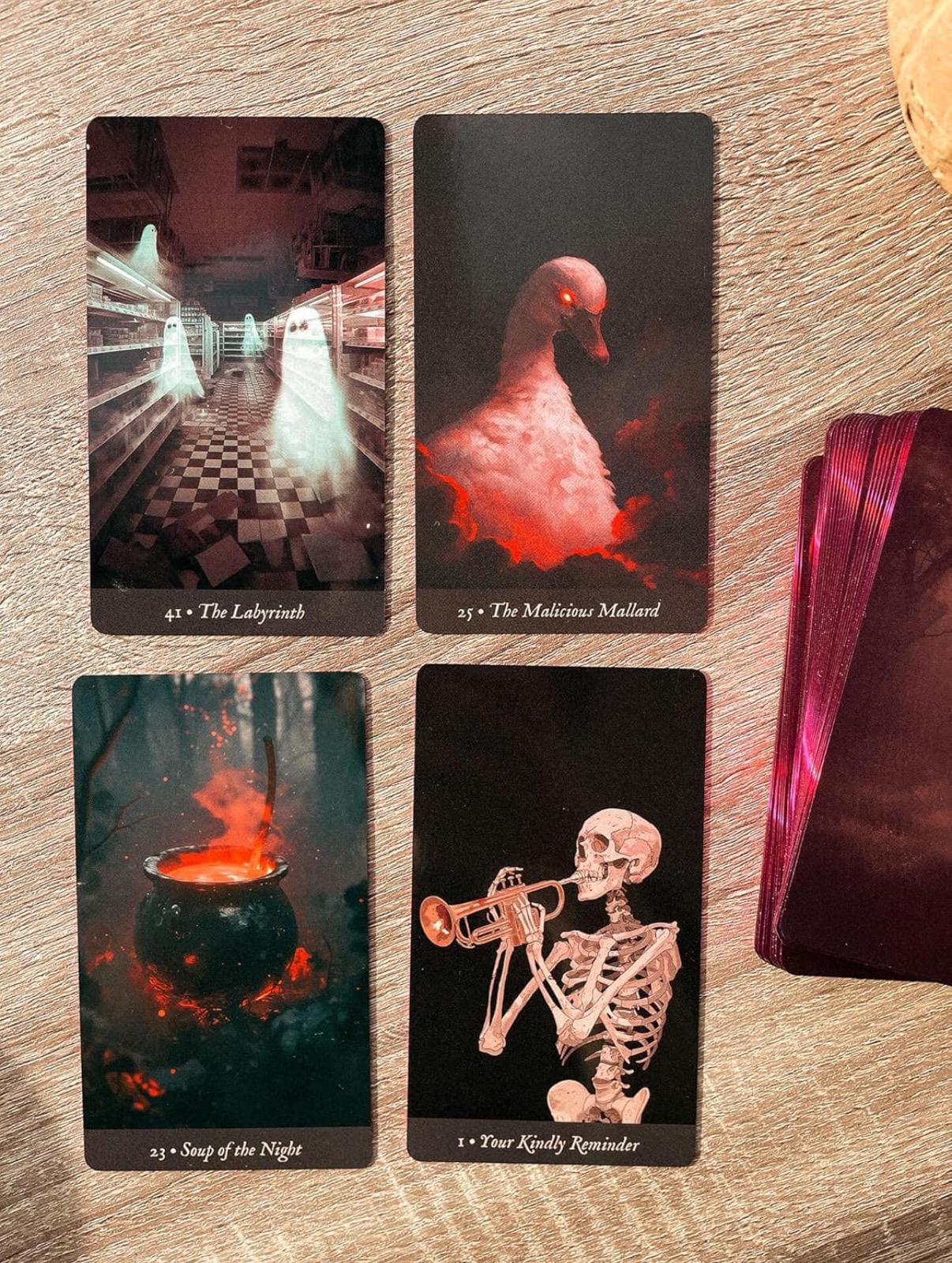 Ominous Oracle Tarot Deck: Spooky Shadow Work Divination (physical