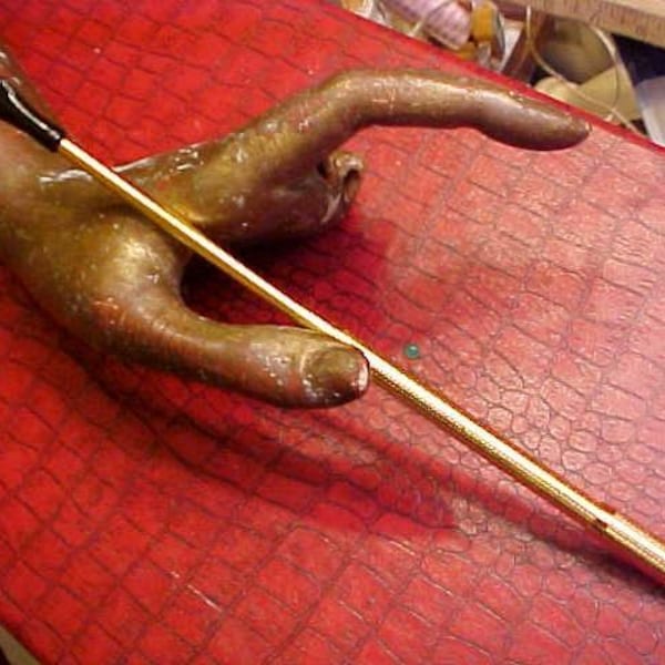 1  Real Long Cigarette Holder 1950s Telescopic Spring ejector 11 1/2 inches Made in Germany