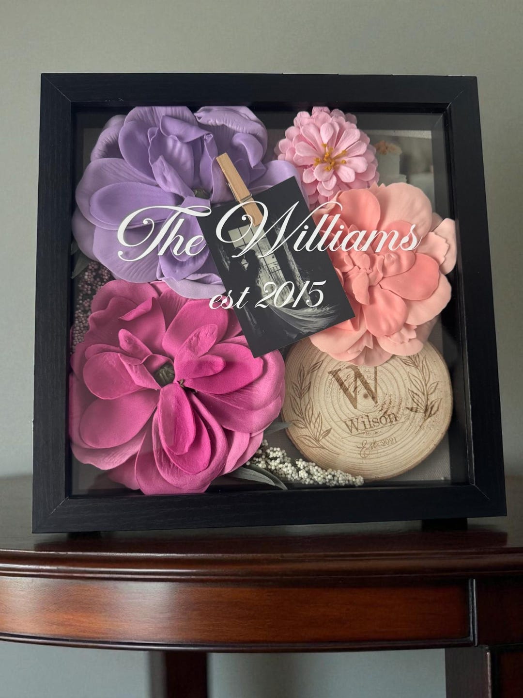 Personalized Wedding Shadow Box Frame: Keepsake Memory Display - Etsy