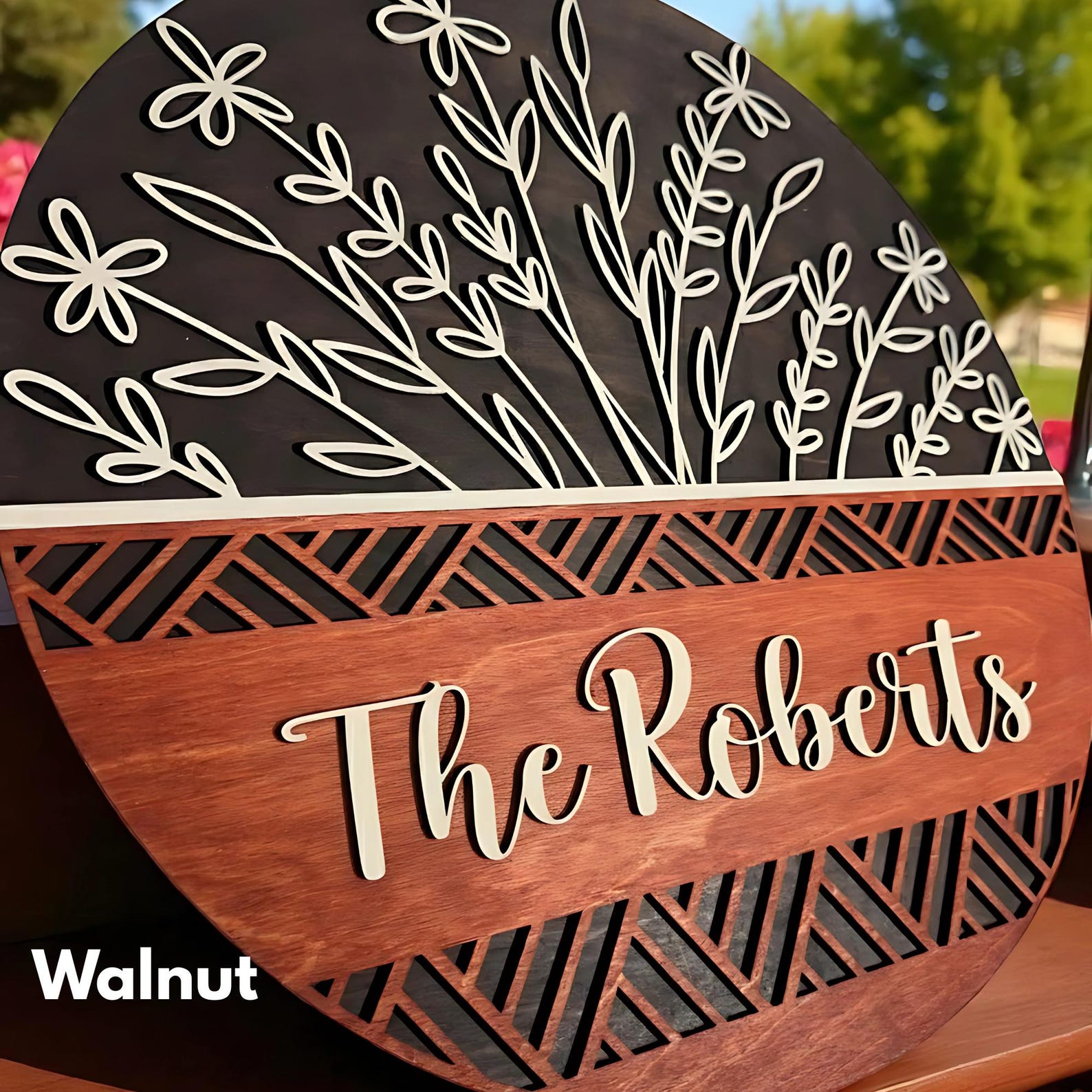 Personalized Family Name Wood Sign: Rustic Farmhouse Welcome Decor - Etsy