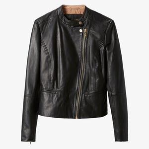 Classic Biker Nappa Leather Jacket, Women Black Jacket, Motorcycle Riding Gear, Ladies Soft Lambskin Jacket, Gift For Her.