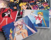 Sailor Moon Mini Notebook - Recycled Trading Cards