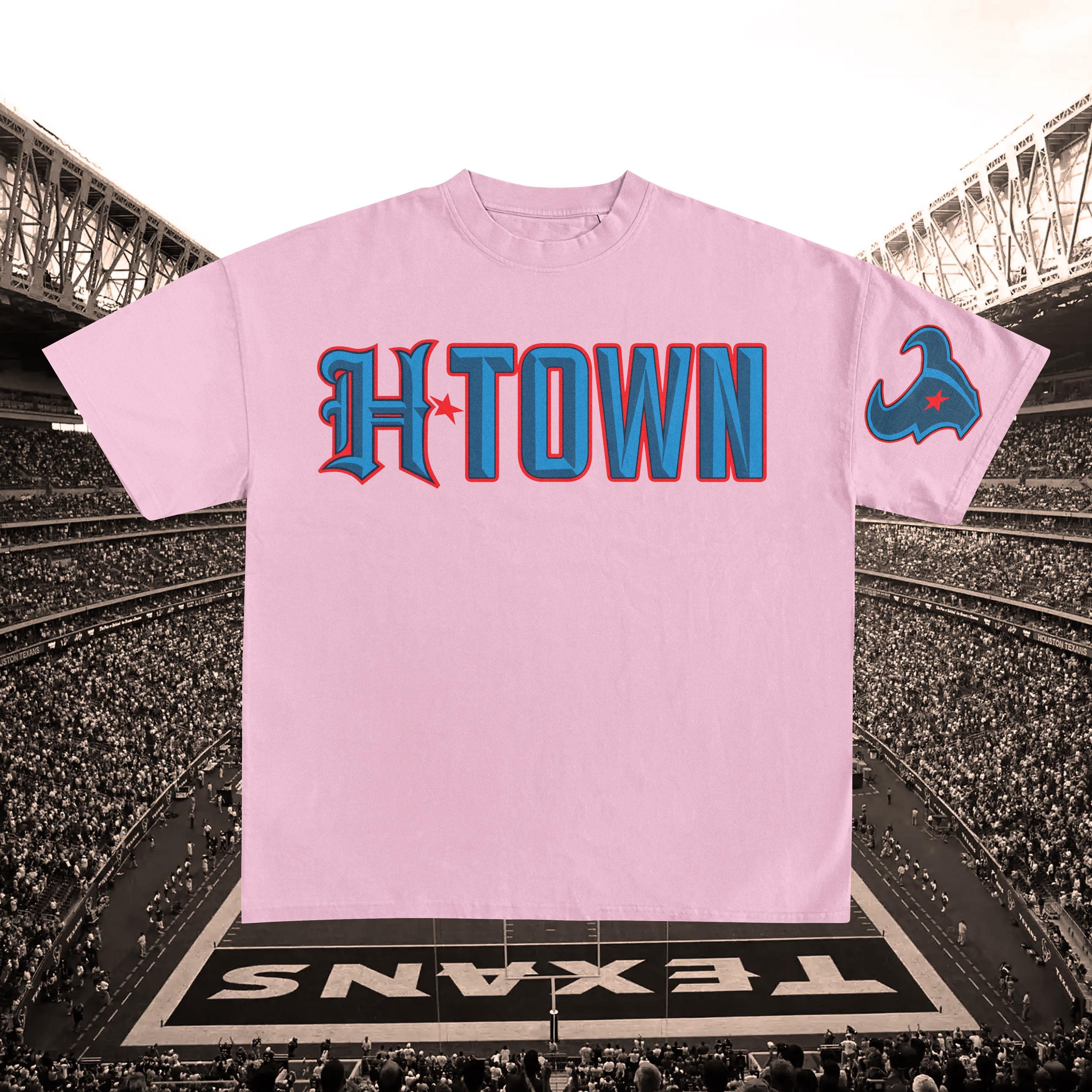H TOWN New TEXANS Logo Comfort Colors 1717 Comfort Colors Shirt NFL Shirt Houston Texans Shirt H town Shirt Houston Shirt Etsy