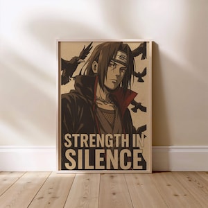 Anime Stärke in Stille Poster: Japanischer Manga Kunstdruck