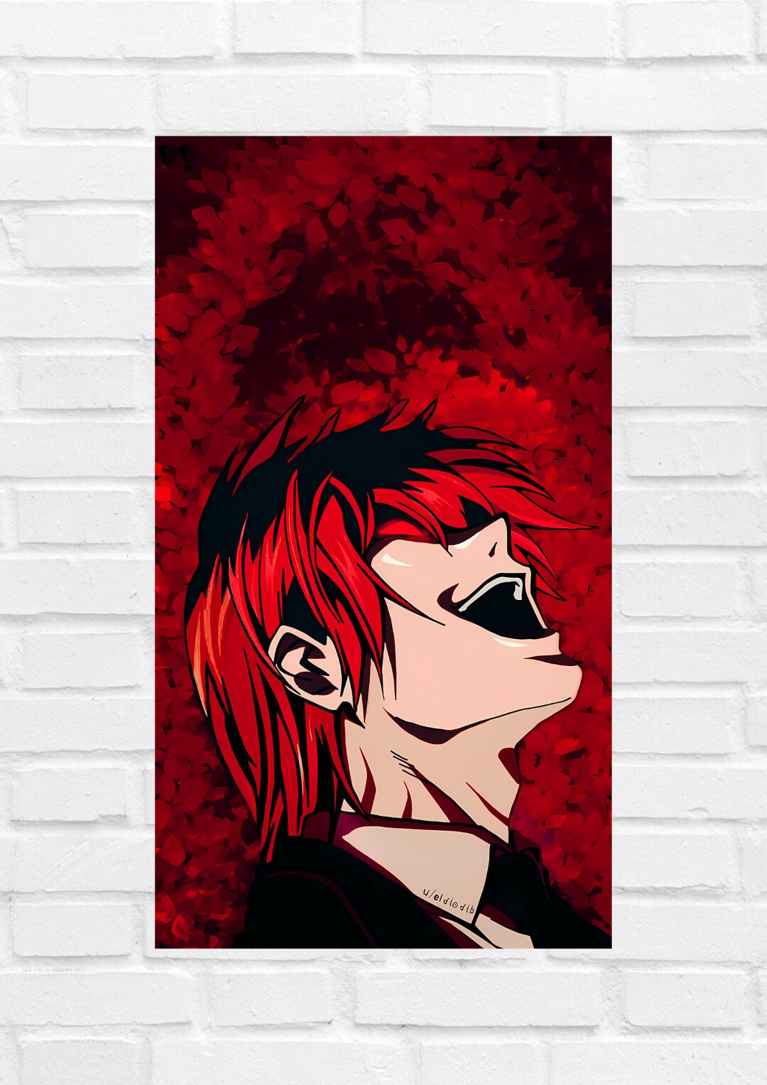 Kira X Light Anime Poster Death Note Anime Wall Art Kira Anime Wall Décor Death Note X Kira Wall