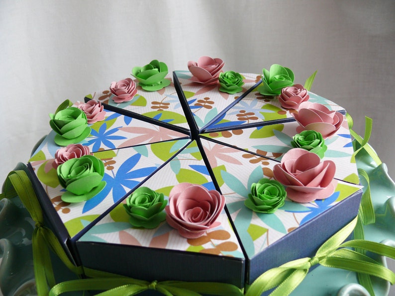 Cake Favor Boxes Perfect for Weddings Showers Parties Etsy