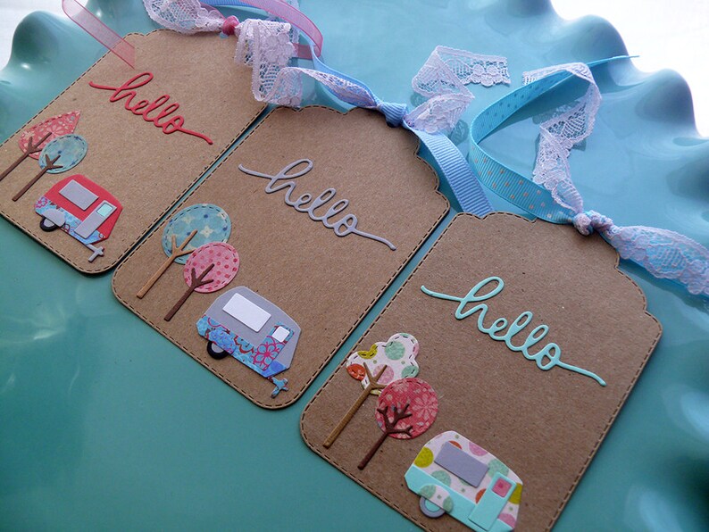 Camper Tags Trailer Tags Hello Tags Vintage Camper Vintage Etsy