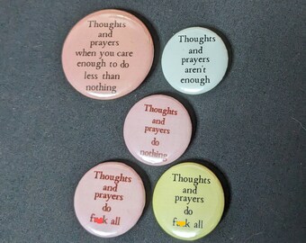Thoughts and Prayers Button
