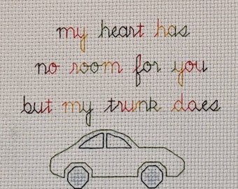 My Trunk - cross stitch pattern