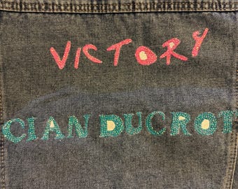 Custom concert denim jacket