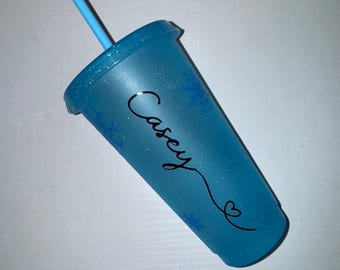 Personalised snowflake tumblers
