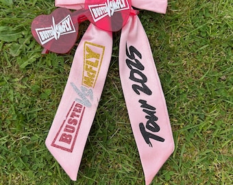 Custom concert glasses without gems and matching bow