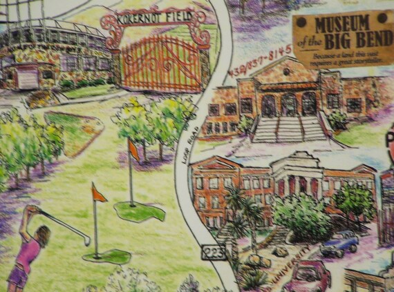 Sul Ross Campus Map Alpine Texas Poster Sul Ross University | Etsy Canada