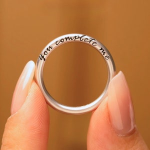 Custom Sterling Silver Ring for Her, Custom Name Ring, Personalized Stackable Name ring, Initial Ring in Silver, Anniversary Jewelry Gift