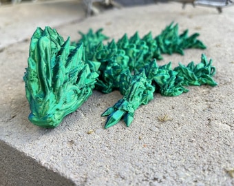 Jellyfish Tadling Dragon - 5 Inches - Desktop or Fidget Toy - Articulated Aqua Themed Serpent - 3D Printed - Choose a Color!