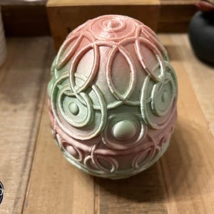 Celestial Dragon Egg Container - 4, 5, 6, 7, or 8 Inches - Desktop Display or Dragon Toy Container - 3D Printed - Choose a Color!