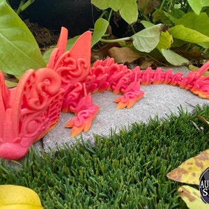 Baby Butterfly Dragon - 13 Inches - Desktop or Fidget Toy - Articulated Butterfly Dragon - 3D Printed - Choose a Color!