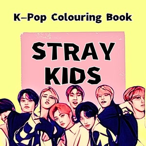 K-POP Malbuch: Stray Kids, Stay, Malbuch, Kpop fans, Malseiten, Printables, Digital Download, Zeichnung, 40 Seiten
