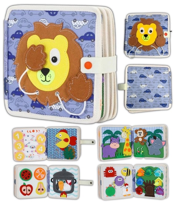 Quiet Book Montessori Lernspiel – Interaktives Bauernhof-Busy Board Aus Filz Für Babys Und Kleinkinder (1–3 Jahre)