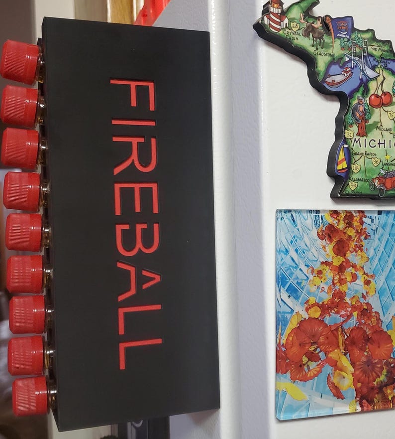 Fireball Shot Dispenser - Magnetic, Wall Mount, & Bar Top - Etsy