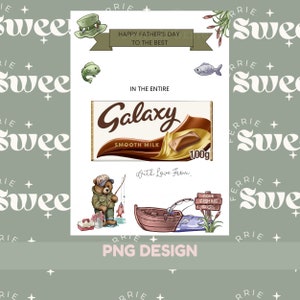 DIGITALE visvadersdag chocoladebord a4, instant download PNG