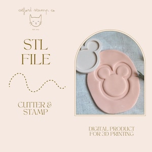 Magical Mouse CYFROWY PLIK STL do wycinania i stemplowania