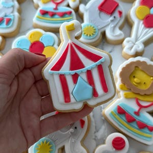 Circus Tent fondant stamp with matching cutter