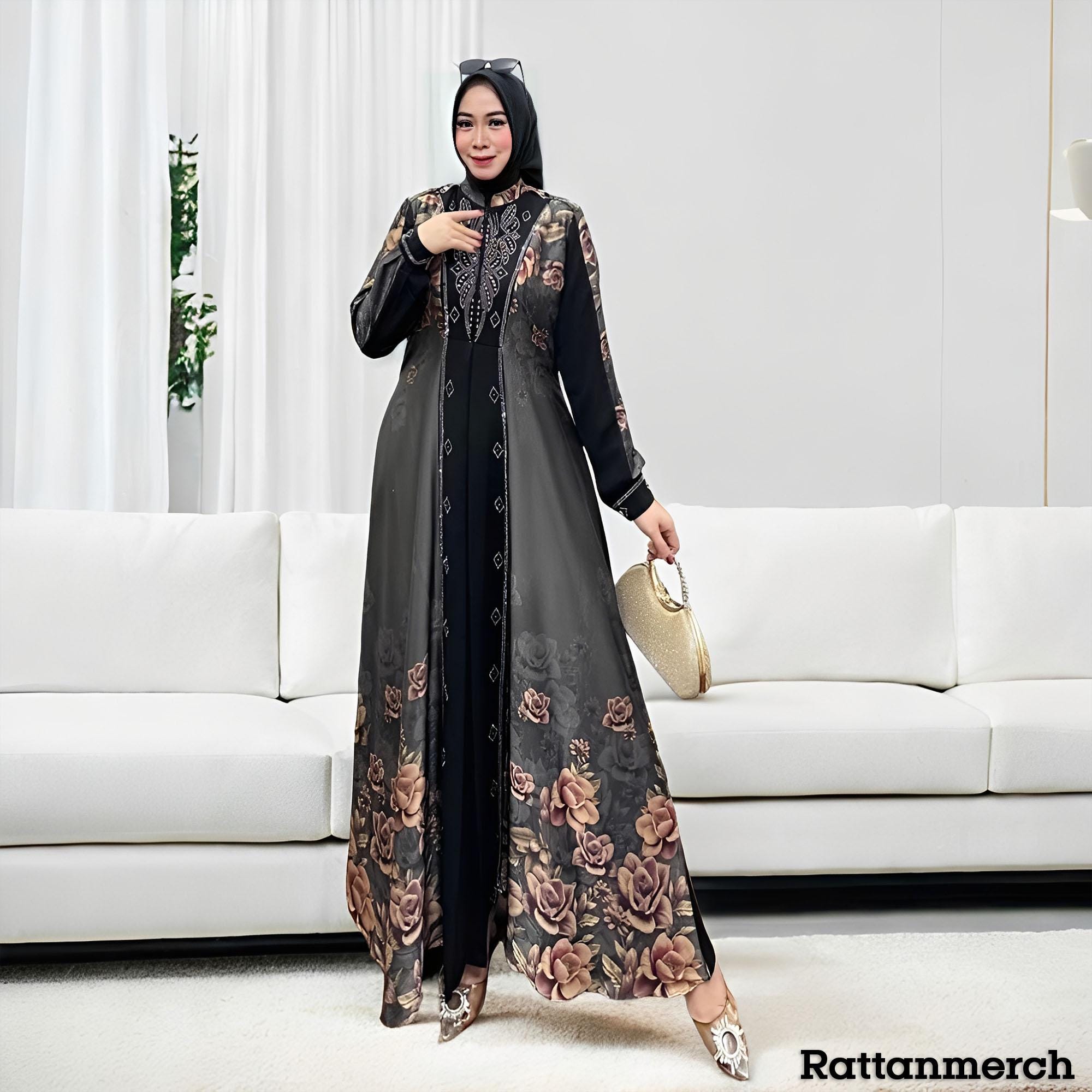 chinese dress ladies Batik Indonesia Long Dress – LucuCollection