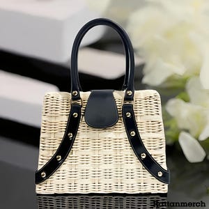 Luxy Rattan Top Handle Bag Genuine Rattan Bag for Women Aesthetic and Elegant,Rattan Sling Bag,Rattan Sling Bag Bali,Rattan Crossbody Bags