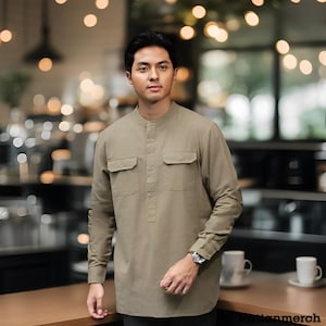 muslim dress shirt Modest Men's Tops by SHUKR Islamic Clothing
