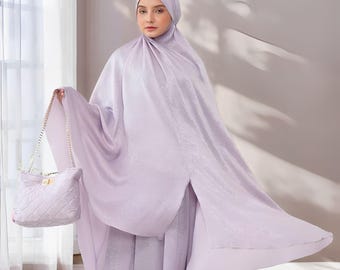 Set da preghiera Arafaa Mukena Khimar 2 in 1 Elegante ed esclusivo, Mukena, Abito da preghiera musulmano, Abbigliamento da preghiera musulmano, Abito da preghiera, Preghiera musulmana
