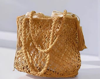 Shoulder Bag Casual Large Capacity and Stylish,Rattan Sling Bag,Rattan Sling Bag Bali,Rattan Crossbody Bags,Rattan Leather Bag