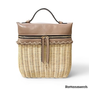 Liona Rattan Bag Handcrafted Rattan Sling Bag with Leather Accents,Rattan Sling Bag,Rattan Sling Bag Bali,Rattan Crossbody Bags