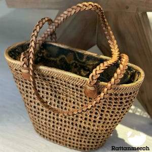 Elegant ATE Rattan Bag Unique Bali Inspired Shoulder Bag for Women,Rattan Sling Bag,Rattan Sling Bag Bali,Rattan Crossbody Bags