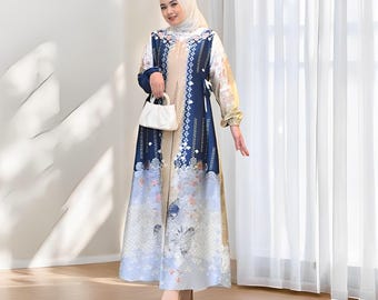 muslim dress design 2026 Custom New Design Muslim Clothes Satin Islamic Dress
