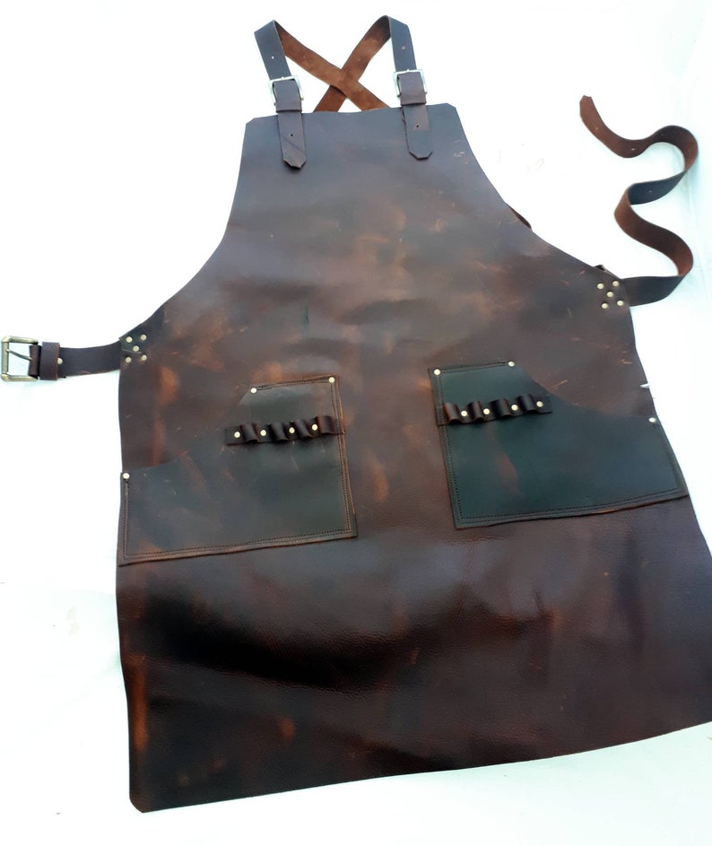 Leather Work Apron for Bike Mechanic or General Tinkerer Etsy