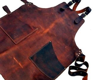 Brown Leather Apron