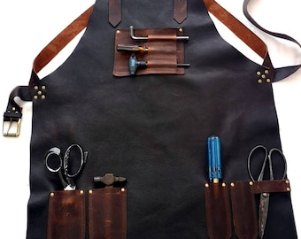 Leather Apron for Sewing Machine Technician