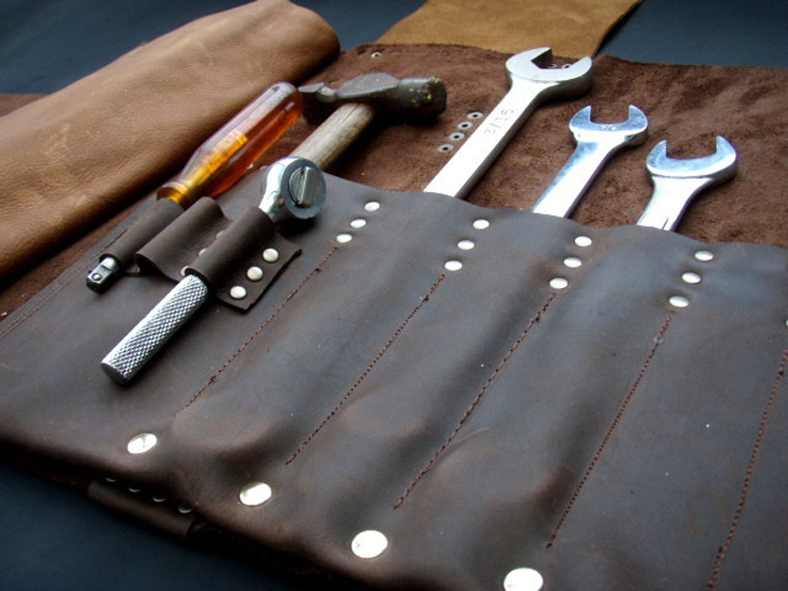 Leather Tool Roll Etsy