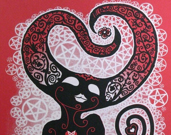 Filigree Demon 1 Limited Edition Screen Print
