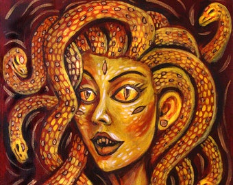 GOLDEN GORGON 8x10 Print