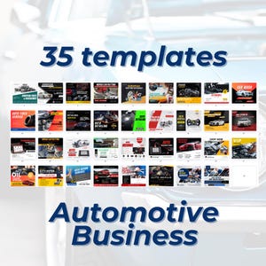 Automotive Social Media Canva Templates Car Detailing & Automotive Social Media Template Bundle Social Media Templates for Car Repair Market