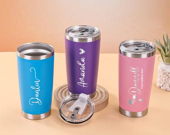 Custom 20oz Holiday Tumbler,Bridesmaid Mug Gifts,Bridesmaid Tumbler,Laser Engraved Tumblers,Personalized Tumbler,Gifts for her