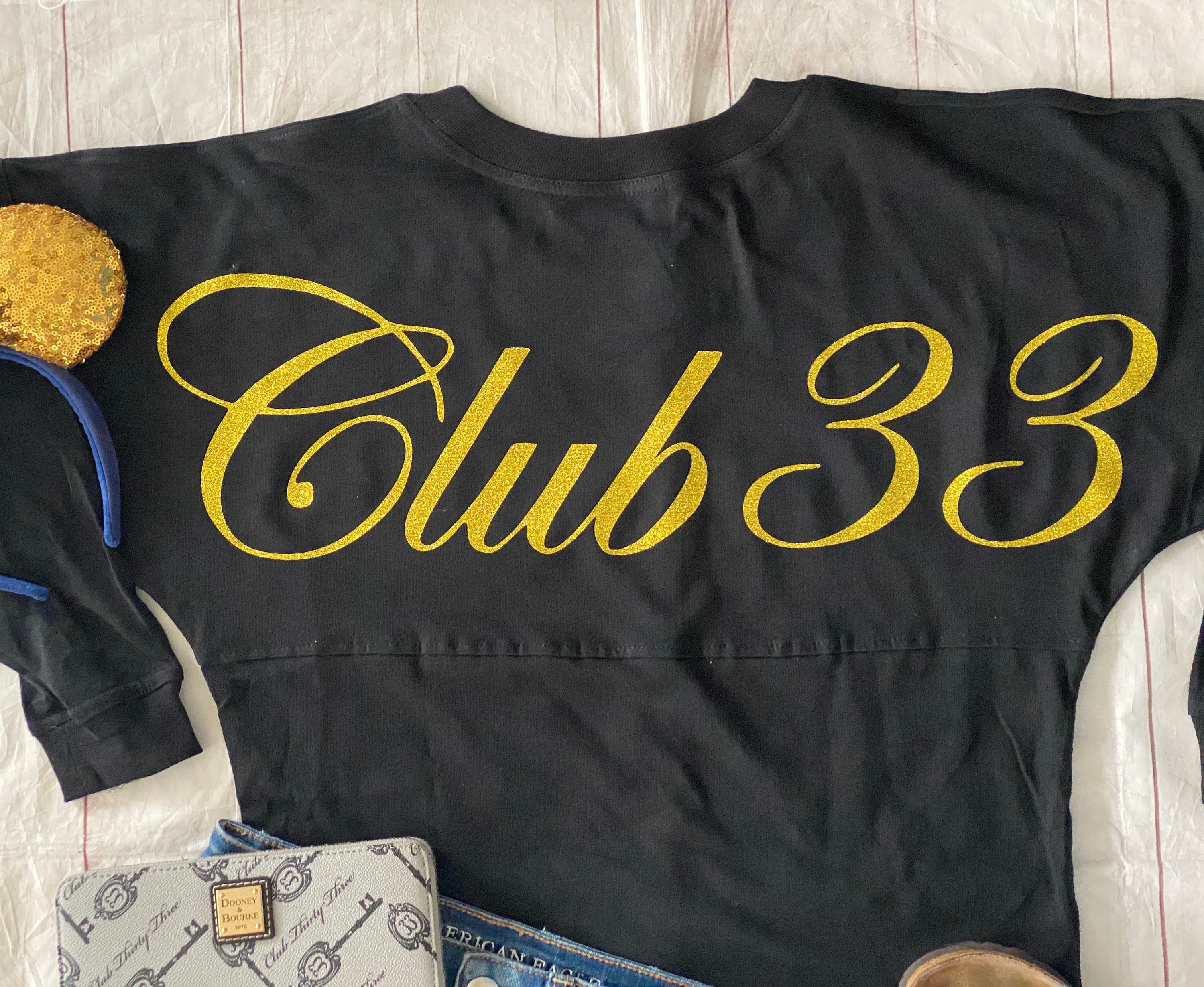 Club 33 Orlando Sparkle Jersey Woman's Vinyl Pom Pom Jersey