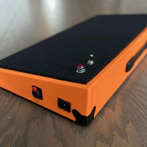 Handcrafted - 24" x 12" Orange Amp Inspired Guitar Pedal Board