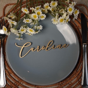 Marque-places pour mariage, noms de lieux, cartes de noms de mariage, noms de lieux personnalisés au laser, noms de lieux personnalisés en or, noms de lieux personnalisés