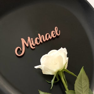 Personalized Wooden Place Cards , Name Plates For Wedding , wood name ,wood names , Place Cards , Place Setting ,Custom ,Wedding Table Decor