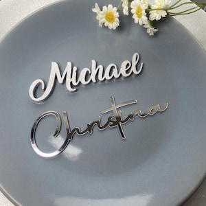 Wedding place cards Wedding name cards Custom laser cut name tags Table decor wedding table place cards Name cards Wedding Personalized Tags