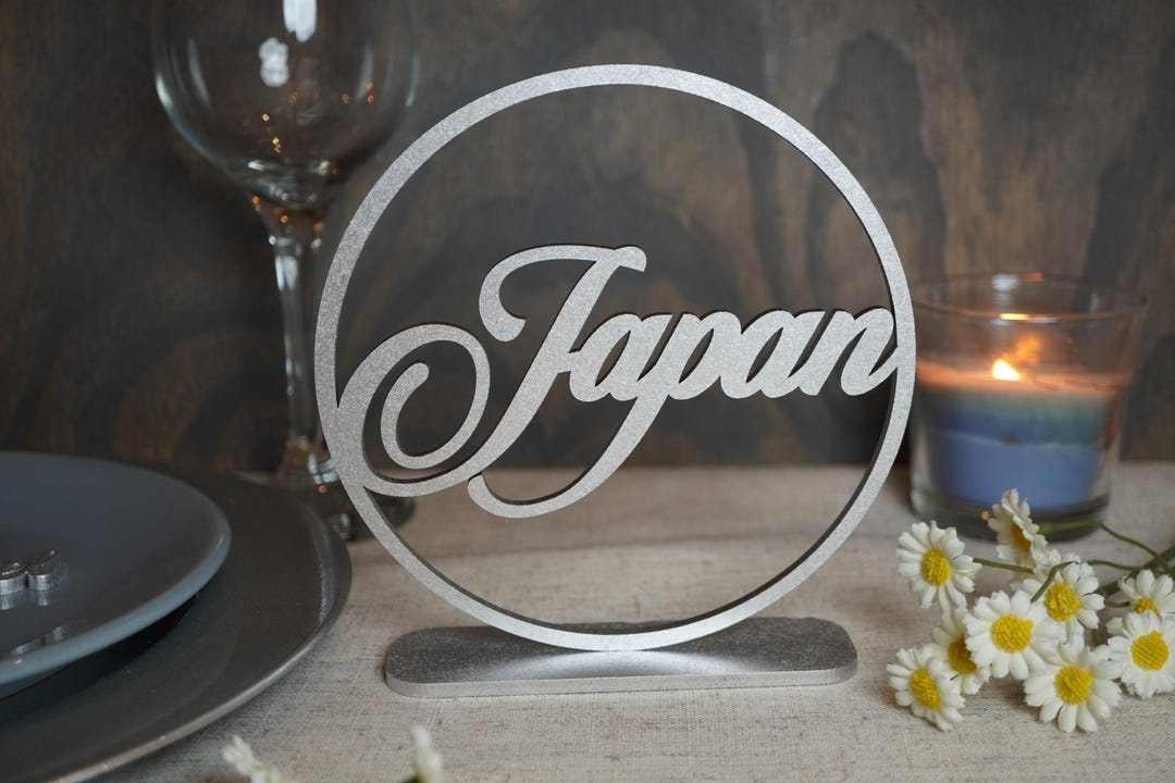 Wedding Table Cities Names , Custom Laser Cut Words , Personalized ...