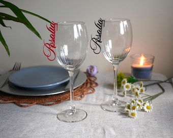 Dijes de nombres para vasos de bebida personalizados, etiquetas de nombre personalizadas, marcadores de cóctel, tarjetas de nombre de lugar cortadas con láser, etiquetas de nombre para bebidas, dije para copa de vino